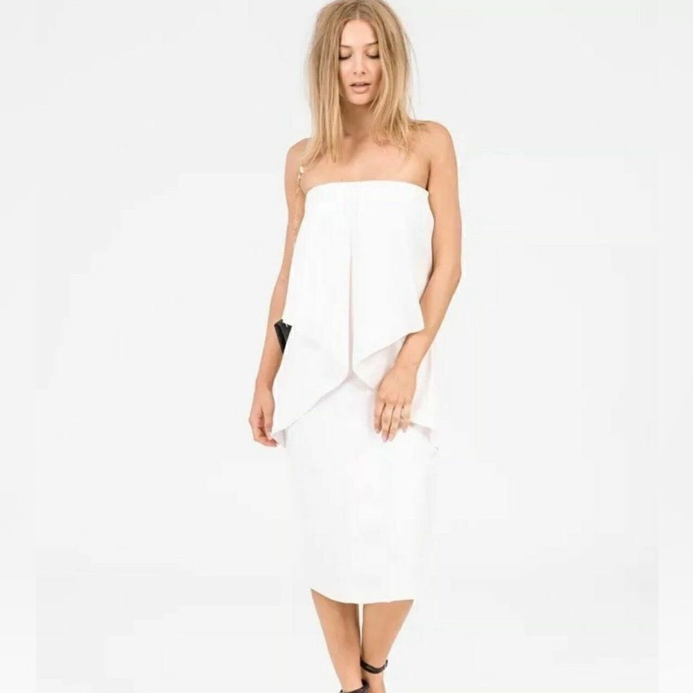NWT Camilla & Marc Sage Parfait Strapless Ankle Length Dress US 8